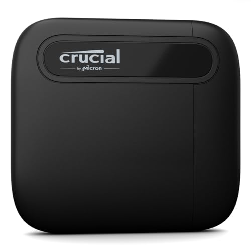 Crucial X6 2To Portable SSD - Jusqu’à 800Mo s - PC et Mac - USB 3.2 USB-C externe SSD, Disque SSD - CT2000X6SSD9