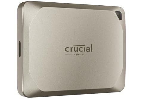 Crucial X9 Pro pour Mac 4To Disque SSD Externe Portable, Jusqu’à 1050Mo s en Lecture et en écriture, prêt pour Mac, Résistance à l’Eau et à la poussière IP55, USB-C 3.2 - CT4000X9PROMACSSD9B02