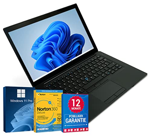 Dell Latitude 7480 Ordinateur portable 14 Full HD Intel Core i5-7200U jusqu'à 3,10 GHz 8 Go 256 Go SSD avec Windows 11 Pro et logiciel antivirus HDMI inclus