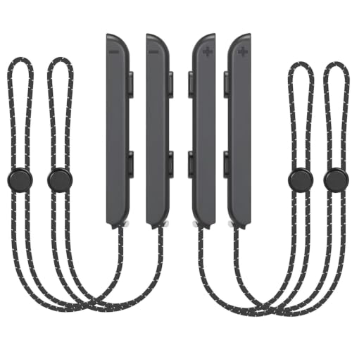 MOSAHOLL Lot de 4 sangles de poignet pour Switch Joycon - Pièces de rechange pour manette Joy Con Joy-Con
