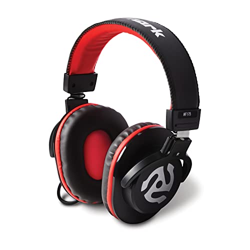 Numark HF175 Casque DJ Circum-Aural Fermé à Transducteurs de 40mm et Coussinets de Haute Qualité Pour Mix et Monitoring, Câble de 3m Inclus