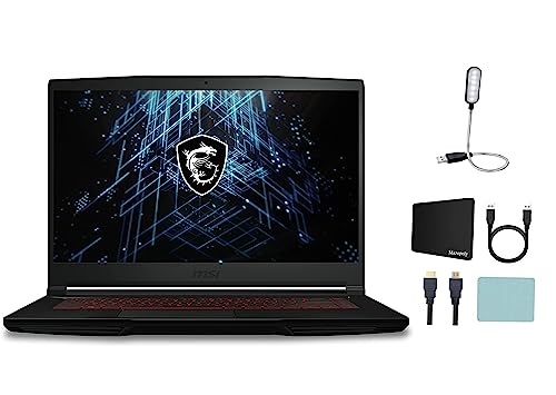 MSI GF63 Thin 11SC-693 Ordinateur portable de jeu FHD 15,6 po, Intel Core i5-11400H, 2,7 GHz, NVIDIA GeForce GTX 1650, 16 Go de mémoire, 1 To NVMe SSD, Windows 11 Home, Wi-Fi 6, webcam, noir