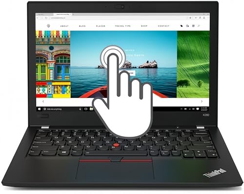 Lenovo ThinkPad X280 Ultrabook Ordinateur Portable Professionnel à écran Tactile 12,5 FHD (1920 x 1080), Intel Core i5-8350U, 8 Go de RAM, 256 Go SSD, Windows 10 Pro 64 Bits (renouvelé)