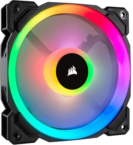 Corsair LL120 RGB, Ventilateur de Boitier Dual Light Loop RGB LED PWM 120mm (Single Pack)