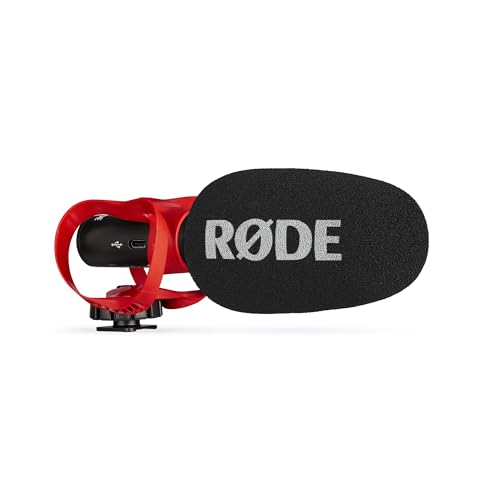 RØDE VideoMic GO II Microphone Canon Ultra-Compact pour caméra avec Sorties 3,5 mm et USB, idéal pour Le Tournage, la création de Contenu, Le podcasting et Les appels vidéo