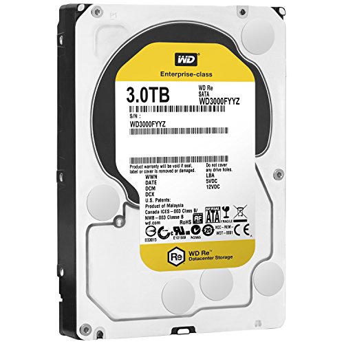 WD Western Digital RE 3TB Interne Festplatte WD3000FYYZ 3.5Zoll HDD SATA 6Gb s R V Sensor 7200RPM 64MB Cache (Refurbished)