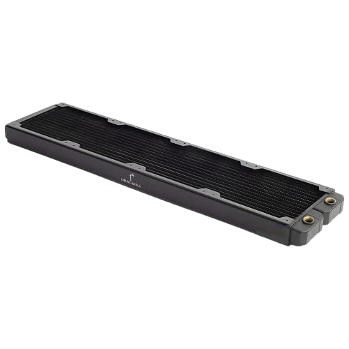 Dracaena.io Radiateur PC Cuivre 480mm Refroid. Liquide, 28mm, 2 G1 4, Noir