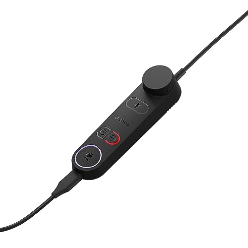Jabra Engage 50 II Link Unité de contrôle d'appel avec câble USB-A pour Casque Engage 50 II Mono et stéréo USB-C – Certifié MS Teams, Fonctionne avec Toutes Les Autres Plateformes – Noir