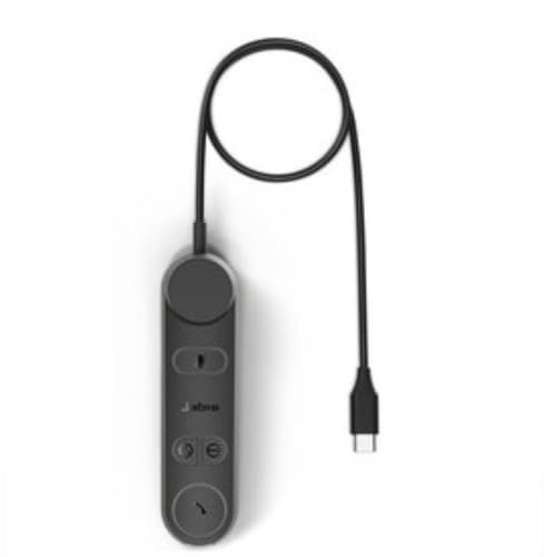 Jabra Engage 50 II Link Unité de contrôle d'appel avec câble USB-C pour Casque Engage 50 II Mono et stéréo USB-C – Certifié MS Teams, Fonctionne avec Toutes Les Autres Plateformes – Noir