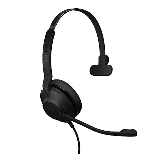 Jabra Evolve2 30 SE (Version 2025) Casque Filaire Mono-auriculaire avec Microphone pour Le Travail - Casque d'ordinateur - Câble USB-A et USB-C - Fonctionne avec Toutes Les Plateformes de réunion en