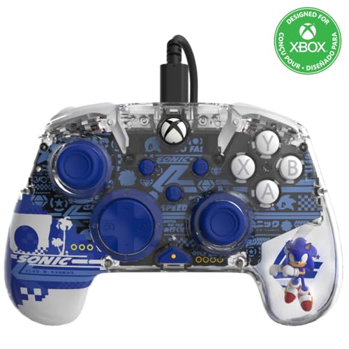 REALMz™ Manette filaire pour Xbox Series X|S, Xbox One et PC Windows 10 11 - Sonic Superstars Sonic Speed