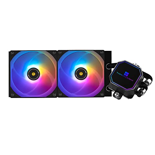 Thermalright Frozen Prism240 Refroidisseur de liquide ARGB pour processeur, pompe contrôlée par PWM 3300 tr min, 2 ventilateurs PWM série TL-E12, pièces d'ordinateur de refroidissement à eau, pour AMD