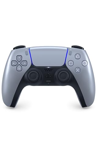 Playstation Sony, Manette 5 officielle DualSense, Sans fil, Batterie rechargeable, Bluetooth, Compatible avec PS5 et PC, Couleur Sterling Silver