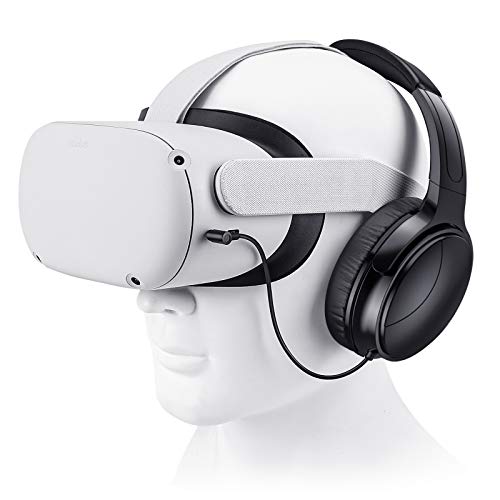 SARLAR Casque de jeu VR pour Quest 2 Quest 3 augmente l'immersion VR, câble de longueur personnalisée, pilote audio de jeu optimisé, coussinets d'oreille à mémoire de forme, isolation du bruit et