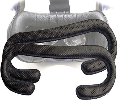 TamBee Vive Pro Lot de 2 Coussinets de Rechange en Mousse pour Le Visage en Cuir synthétique avec Interface faciale Amovible pour HTC Vive Pro VR