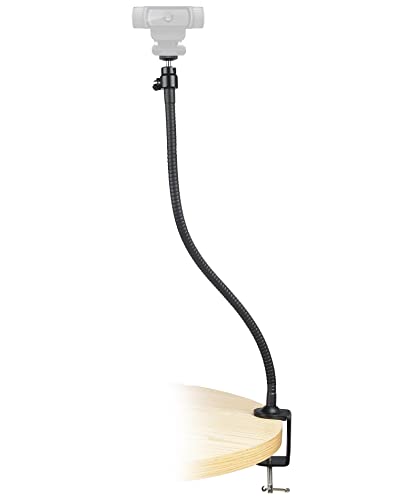 AceTaken Support de Fixation pivotant à Pince Flexible pour Webcam Logitech C925e C922x C922 C930e C930 C920 C615 63,5 cm
