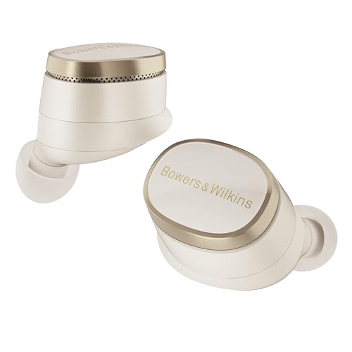 Bowers Wilkins Pi8 Écouteurs sans Fil True Wireless, Réduction de Bruit, Bluetooth, aptX, Microphones Intégrés - Blanc Colombe