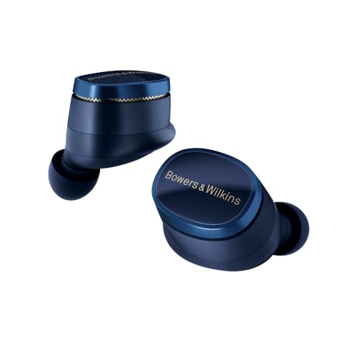 Bowers Wilkins Pi8 Écouteurs sans Fil True Wireless, Réduction de Bruit, Bluetooth, aptX, Microphones Intégrés - Bleu Nuit