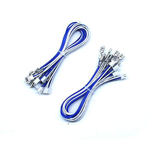 Arcity Lot de 20 câbles boutons d'arcade pour encodeur USB zéro retard PCB avec bornes de 0,5 cm 4,8 mm compatibles avec les micro-commutateurs HAPP Style Arcade Boutons Joysticks