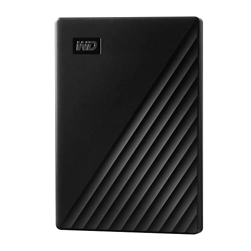 WD 5To My Passport Disque Dur Externe Portable, Parfait pour sauvegarde et stockage, compatibilité avec PC, Xbox et PS4, Sauvegarde et protection par mot de passe, Noir