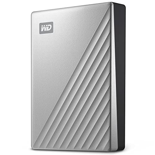 WD 5To My Passport Ultra pour Mac Disque Dur Externe Portable, Parfait pour sauvegarde et stockage, Sauvegarde et protection par mot de passe, Prêt pour Mac, Boîtier métallique épuré, Gris