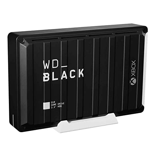 WD_BLACK D10 12To Game Drive pour Xbox, Disque Dur Externe, jusqu'à 250 Mo s, Abonnement de 1 mois au Xbox Game Pass Ultimate inclus, Refroidissement actif, 7200 TR MIN