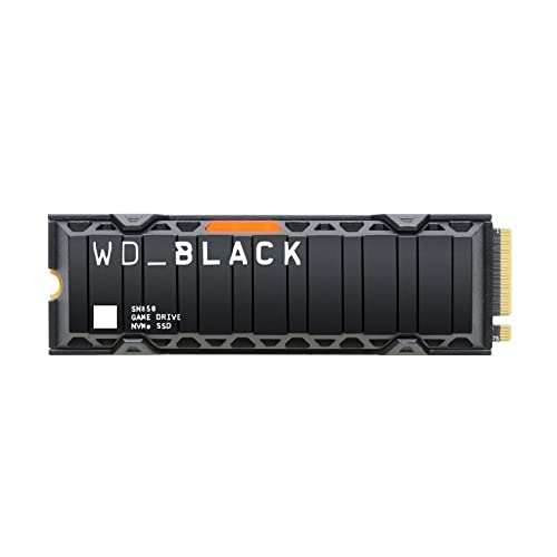 WD_BLACK SN850 500GB M.2 2280 PCIe Gen4 NVMe Gaming SSD with Heatsink - Works with PlayStation 5 up to 7000 MB s read speed