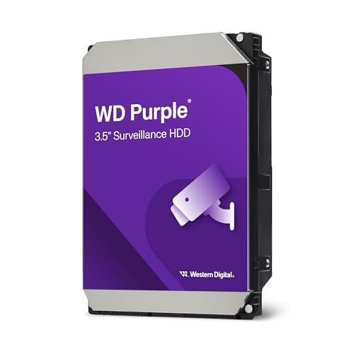 WD Purple 6 To Disque dur Interne 3.5 dédié Vidéosurveillance AllFrame Technology, 180BT yr, 256MB Cache, Garantie 3 ans