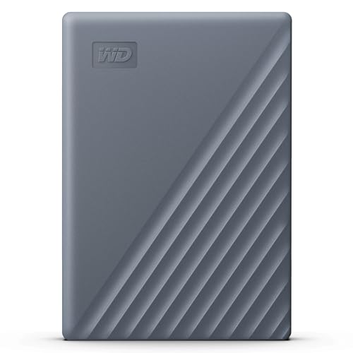WD 5To My Passport Disque Dur Externe Portable, Fonctionne avec appareils USB-C et USB-A, Sauvegarde et protection par mot de passe, USB 3.2 Gen 1,