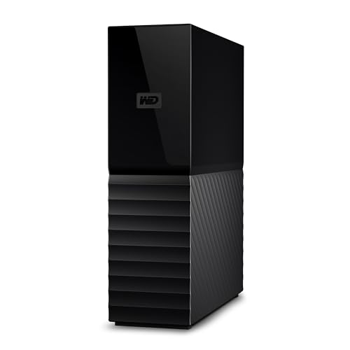 WD My Book WDBBGB0240HBK-NESN Disque Dur Externe de Bureau avec Protection par Mot de Passe et Logiciel de Sauvegarde, USB 3.2 Gen1, exFAT 24 to