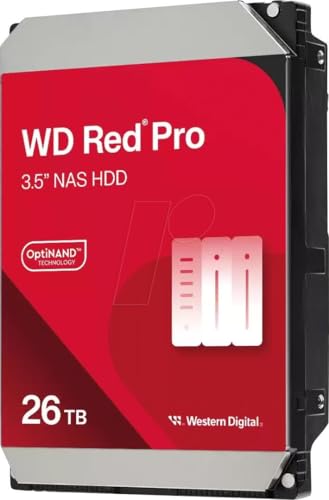 WD Red Pro 26 to NAS Disque Dur Interne 3,5 - 7200 RPM, SATA 6 GB s, CMR, Cache de 512 Mo