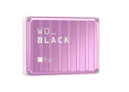 WD_BLACK P10 4 To Disque dur Externe Portable, Mobile et Haute Performance, Fonctionne avec Playstation, Xbox, PC, Console et Mac, Stocker 150 jeux, Une abonnement d'un mois au Discord NITRO, PINK