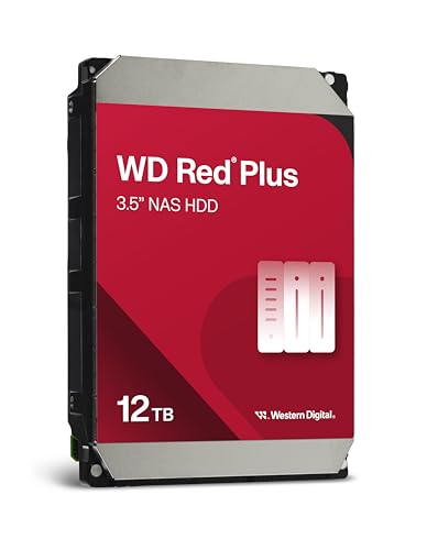 WD Red Plus 12 to NAS Disque Dur Interne 3,5 - 7200 RPM