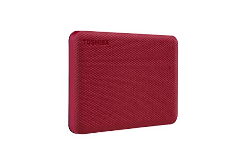 Toshiba Canvio Advance HDTCA10XR3AA Disque dur externe portable USB 3.0 Rouge 1 To