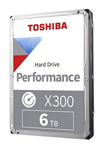 Toshiba Disque Dur Interne X300 6 to Performance Gaming 3,5 - CMR SATA 6 Go s 7200 TR Min 512 Mo de Cache - HDWR760XZSTA