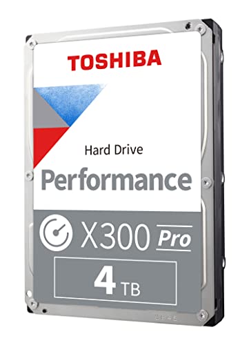 Toshiba X300 PRO HDWR740XZSTB Disque dur interne 3,5 haute performance de charge de travail 4 To pour les professionnels créatifs - Taux de charge de travail jusqu'à 300 To an CMR SATA 6 Go s 7200
