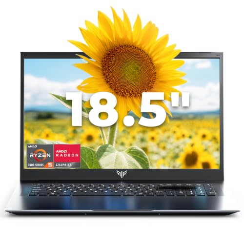 Tivique 18,5 FHD Ordinateur Portable ave Ryzen 7430U (jusqu'à 4.3 GHz) | 16 Go RAM DDR4*2 512 Go SSD M.2 avec Windows 11 Pro installé, BT 5.2, Type-C, Batterie de 79,8 Wh, Wi-Fi 6 – PC Portables