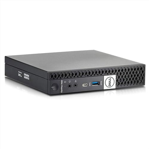 DELL Optiplex 7050 Tiny Mini PC de Bureau Business Intel Core i5 6th, RAM 8 Go, SSD 256 Go, Wifi USB, HDMI DisplayPort, Windows 11 Pro Libre Office (Reconditionné)