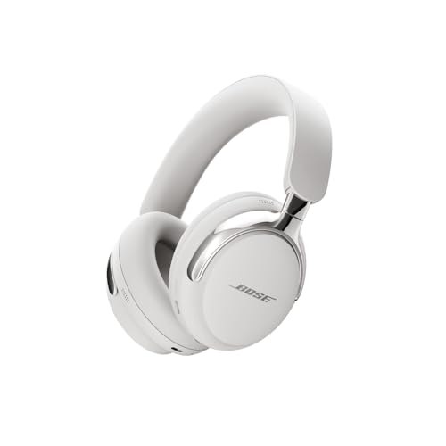 Bose QuietComfort Ultra Casque Bluetooth (2e génération), casque sans fil avec audio spatial, suppression du bruit avec micro, jusqu'à 30 heures de temps de lecture, fumée blanche (renouvelé)