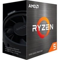 AMD Ryzen 5 5500 Processeur (6 Coeurs 12 Threads, 65W TDP, Socket AM4, Cache 19Mo, jusqu'à 4.2 GHz Fréquence Boost, Ventilateur wraith Stealth)