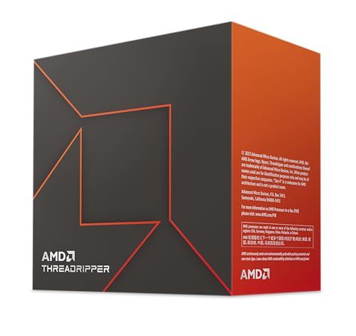 AMD Ryzen Threadrippe 7980X Processeur (64 Coeurs 128 Threads, 350W TDP, Socket SP6, Cache 320 MO, jusqu'à 5.1Ghz Fréquence Boost, Pas de Ventilateur)