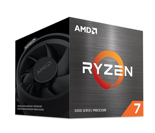 AMD Ryzen 7 5700 Processeur (8 Coeurs 16 Threads, 65W TDP, Socket AM4, Cache 20Mo, jusqu'à 4.6 GHz Frequence Boost, Ventilateur Wraith Spire)
