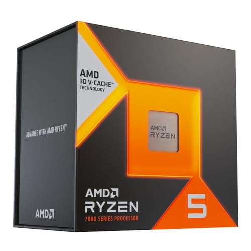AMD Ryzen 5 7600X3D Raffaello AM5 4,1 GHz 6 c urs en boîte - Dissipateur de chaleur non inclus -10001721WOF