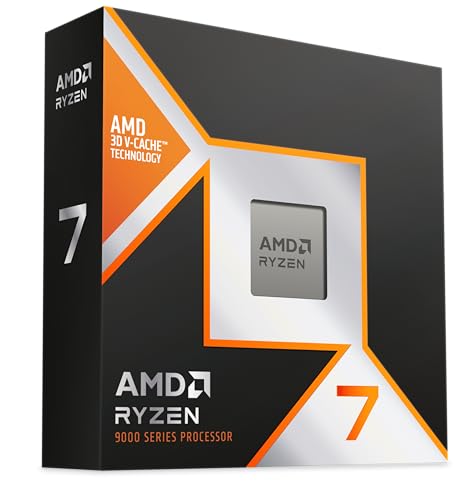 AMD RYZEN™ 7 9850X3D 8 Cœurs 16 Threads débloqués, Architecture Zen 5, 104 Mo de Cache (L2 L3), TDP 120W, Jusqu'à 5,6 GHz en fréquence Boost, Socket AM5, Dissipateur Non Inclus.