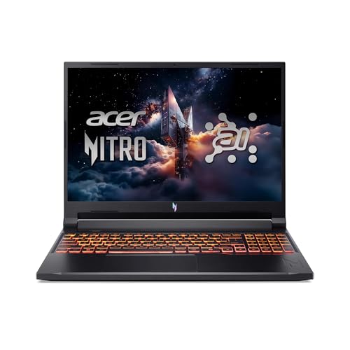 Acer Ordinateur portable de jeu 2026 | Nitro V 16 | Intel 14-Core 9 270H | NVIDIA GeForce RTX 5070 8 Go | 48 Go DDR5 | 1 To SSD | 16 1920 x 1200 180 Hz | Win11 Pro - Wi-Fi 6 - BT 55 .3 - Arrière lit
