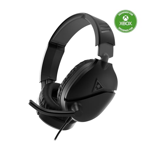 Turtle Beach Recon 70 Noir Casque de gaming multiplateforme pour Xbox Series X ou S et PS5, PS4, PS4 Pro, PC et Appareils Mobiles avec prise 3,5 mm