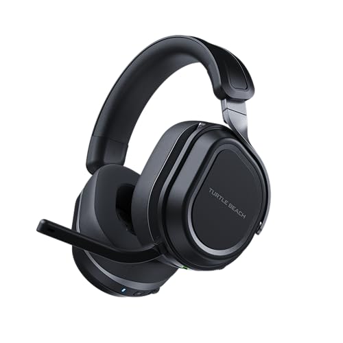 Turtle Beach Stealth 700 Noir PC Casque Gaming sans Fil w 80hr Batterie, Écouteurs de 60mm, Deux émetteurs et Bluetooth pour PC, PS5, PS4 et Mobile