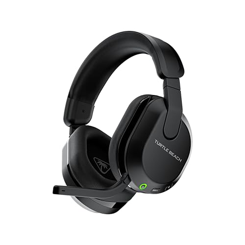 Turtle Beach Stealth 600 Noir PC Casque Gaming sans Fil w 80hr Batterie, Écouteurs de 50mm et Bluetooth pour PC, PS5, PS4 et Mobile