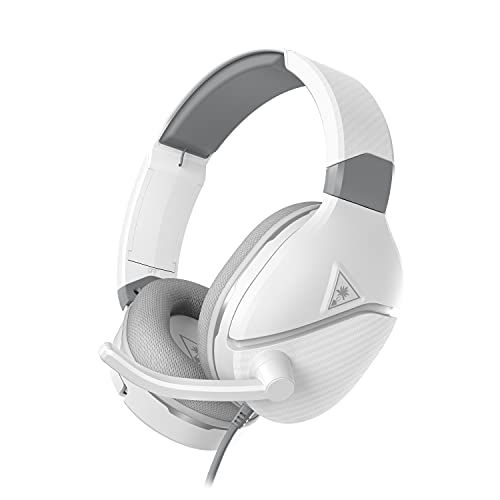 Turtle Beach Recon 200 Gen 2 Casque de Jeu alimenté pour Xbox Series X, Xbox Series S, Xbox One, PlayStation 5, PS4, Nintendo Switch, Mobile et PC avec Connexion 3,5 mm Blanc