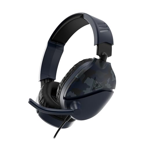 Turtle Beach Recon 70 Camouflage Bleu Casque de gaming multiplateforme pour Xbox Series X, Xbox Series S et Xbox One, PS5, PS4, PS4 Pro, PC et Appareils Mobiles avec prise 3,5 mm